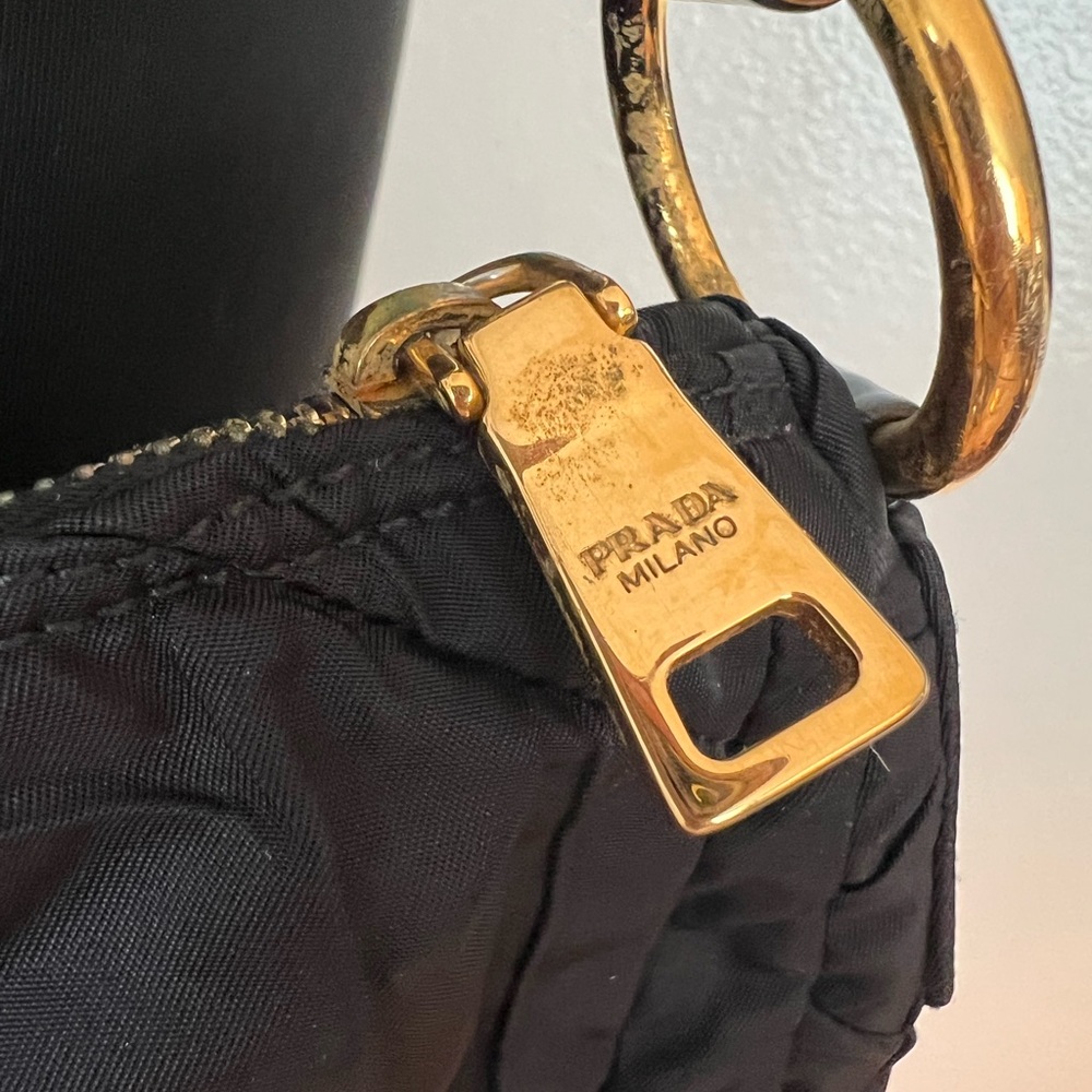 Prada Black Quilted Shoulder Bag - Picture 4 of 15